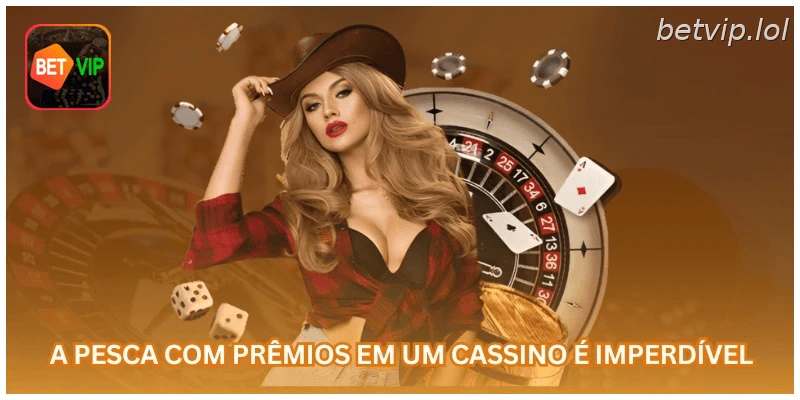 A pesca com prêmios em um cassino é imperdível.