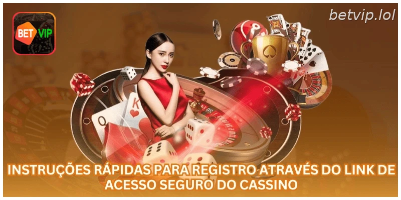 Instruções rápidas para registro através do link de acesso seguro do cassino.