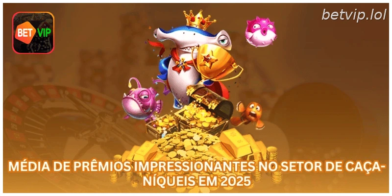 Média de prêmios impressionantes no setor de caça-níqueis em 2025.