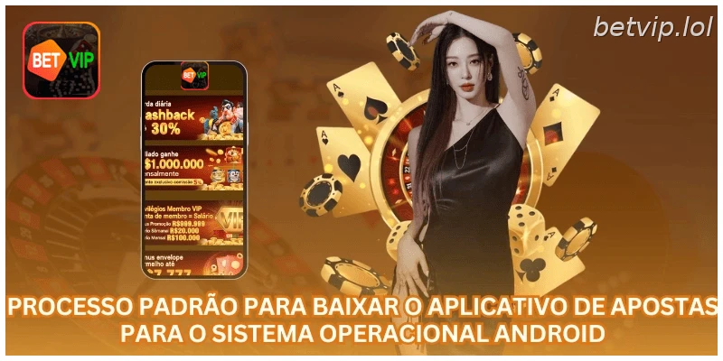 Processo padrão para baixar o aplicativo de apostas para o sistema operacional Android.